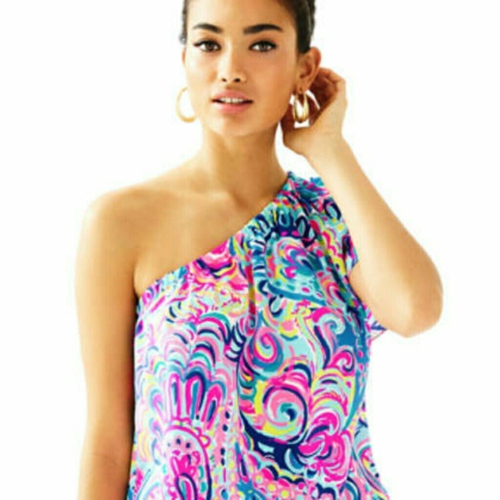 Lilly Pulitzer One Shoulder Top
